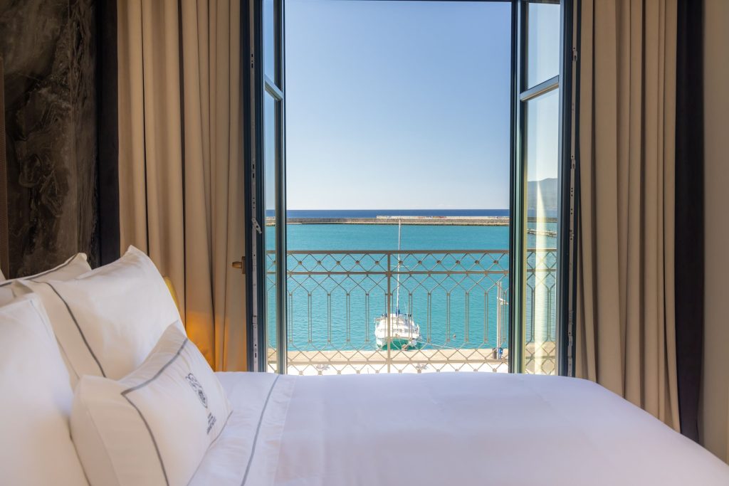 View from room of Grand Hotel Kalamata